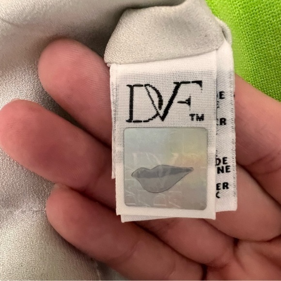 Diane Von Furstenberg Agatha Knit Suiting Green Dress Size 10 - Picture 8 of 11